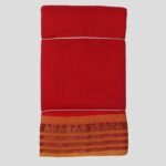 Kalyani Cotton Dhoti (Cornell Red)