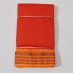 Kalyani Cotton Dhoti (Dark Pastel Red)