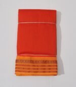 Kalyani Cotton Dhoti (Dark Pastel Red)