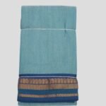 Kalyani Cotton Dhoti (Greyish Teal)