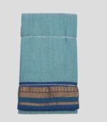 Kalyani Cotton Dhoti (Greyish Teal)