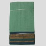 Kalyani Cotton Dhoti (Slate Green)