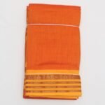 Kalyani Cotton Dhoti (Flame)