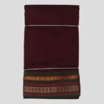 Kalyani Cotton Dhoti (Seal Brown)