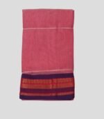 Kalyani Cotton Dhoti (Dark Rose)