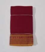 Kalyani Cotton Dhoti (Bordeaux)