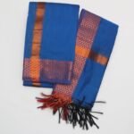 Kalyani Zari Set Dhoti (Fun Blue)