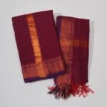 Kalyani Zari Set Dhoti (Wine Berry)