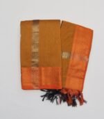 Kalyani Zari Set Dhoti (Light Brown)