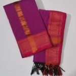 Kalyani Zari Set Dhoti (Dark Raspberry)