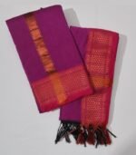 Kalyani Zari Set Dhoti (Dark Raspberry)