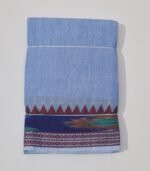 Pochampalli Dhoti (Dark Pastel Blue)